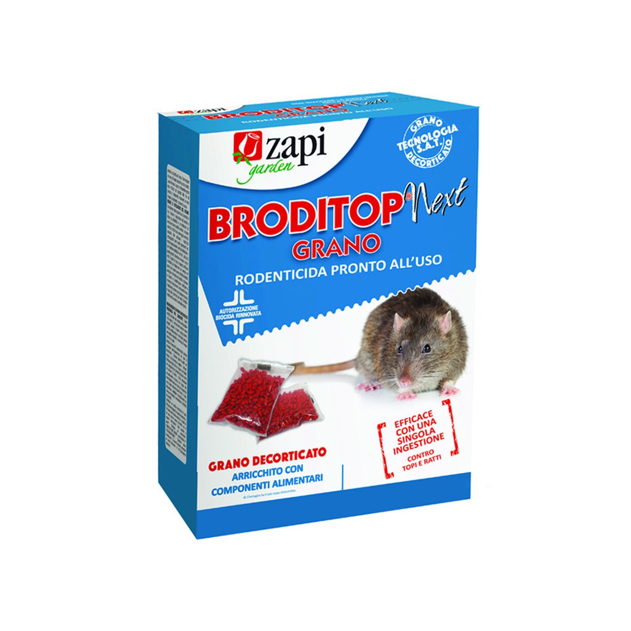 Topicida broditop next grano - astuccio gr.150 con 6 bustine da gr.25 - 40 pz