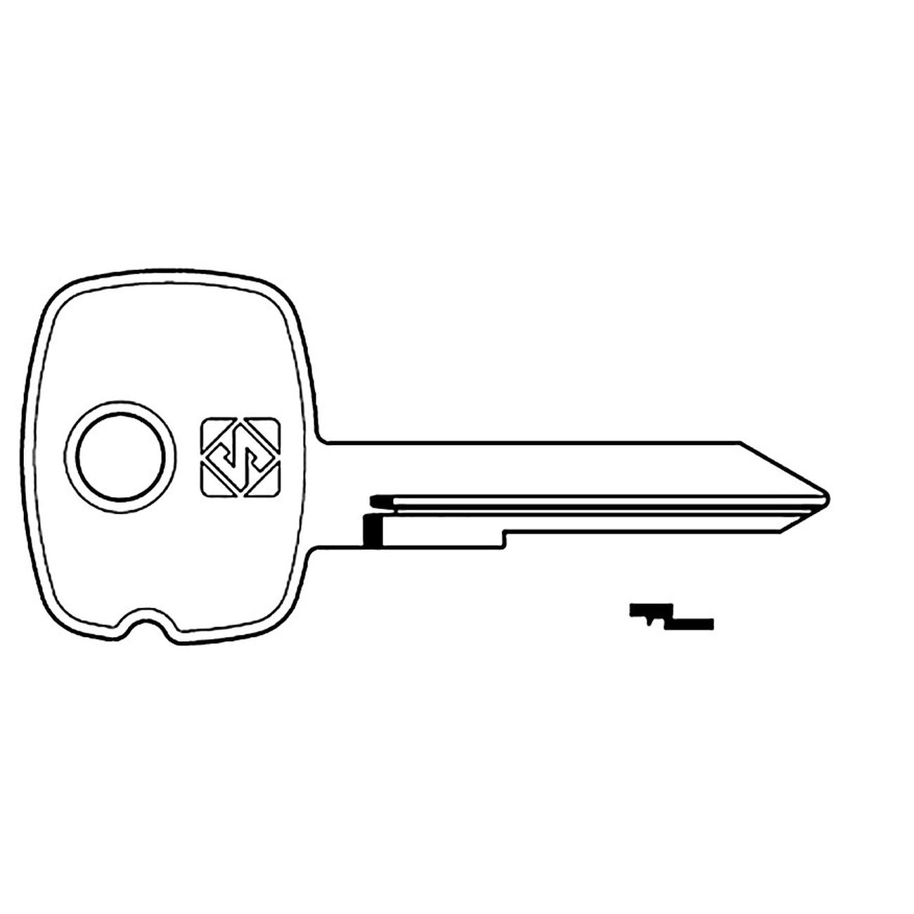 Chiavi ymos per auto gm opel ym21 - ym21 - 5 pz