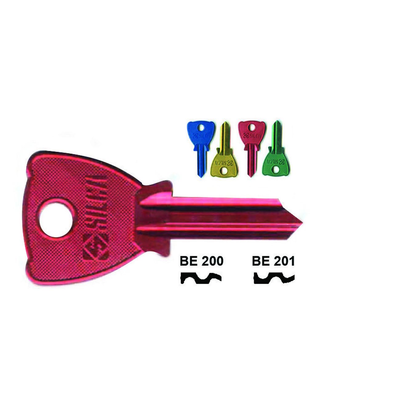 Chiavi Per Cilindri Beta 4 Spine Grandi - BE200U DX ultralite blu - 10 pz