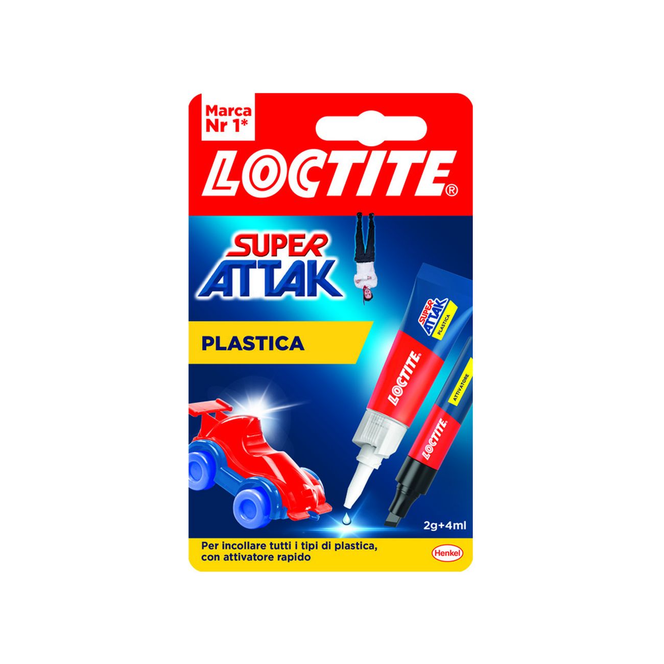 Super attak plastica gr.2+ml.4 - 12 bl