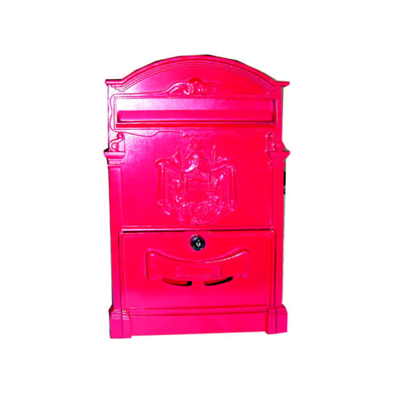 Cassetta postale in alluminio per esterni residence rossa - cm.25x9x41h. colore rosso