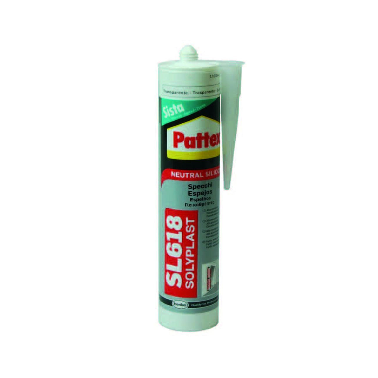 Pattex silicone sista sl 618 solyplast per specchi - ml.300