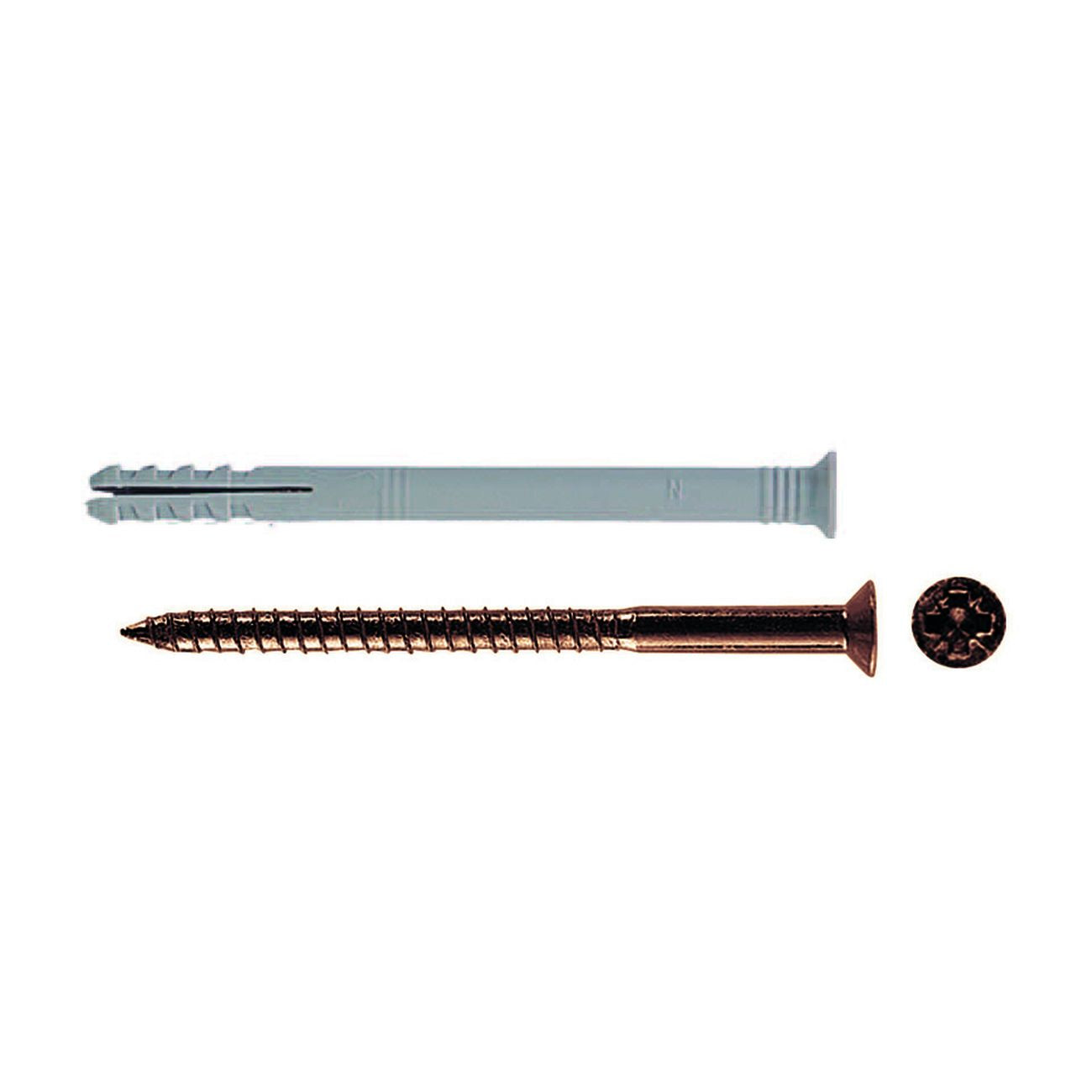 Tassello In Nylon Con Vite Chiodo "N" - ø mm.4x35 - 100 pz