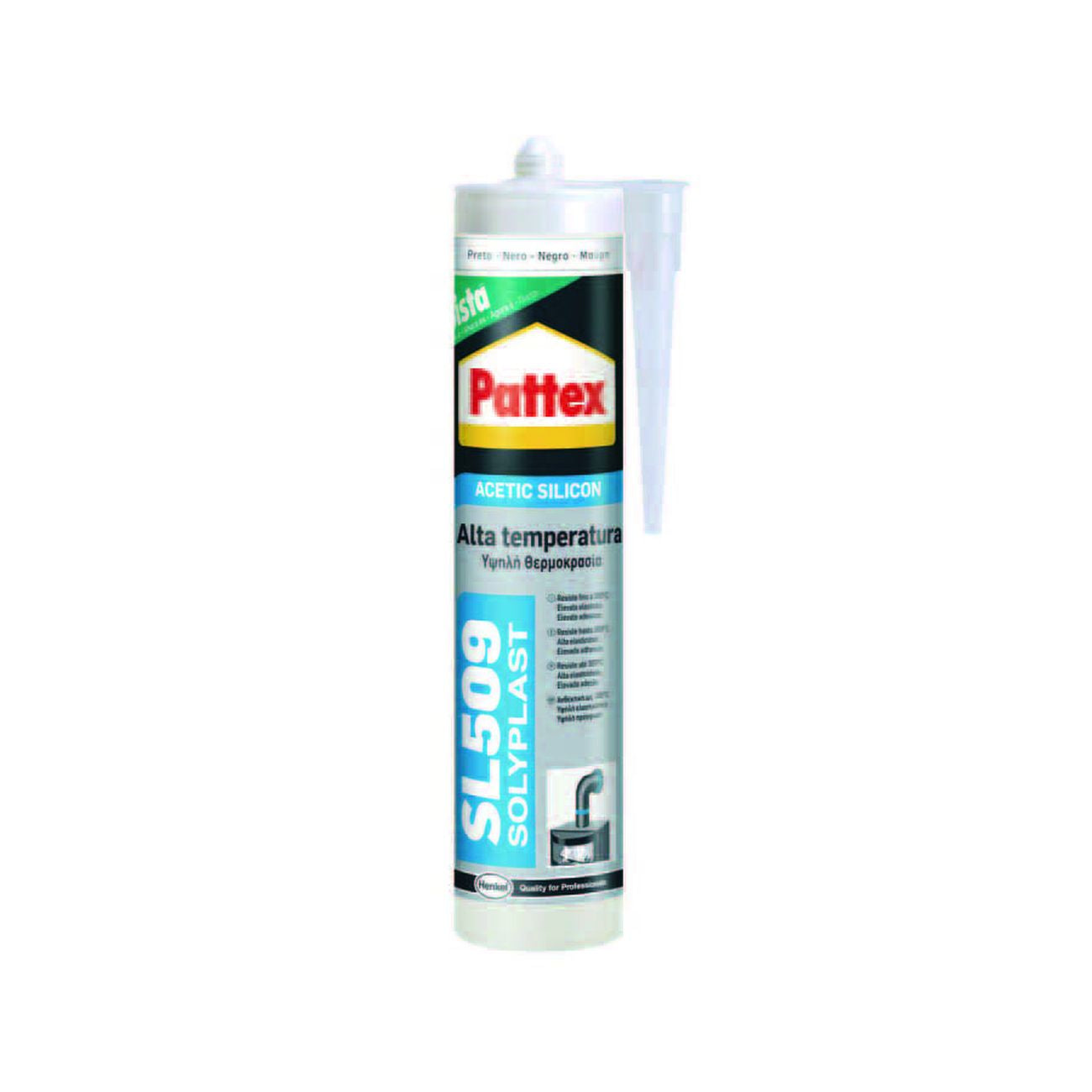 Pattex silicone sista sl 509 alte temperature colorato