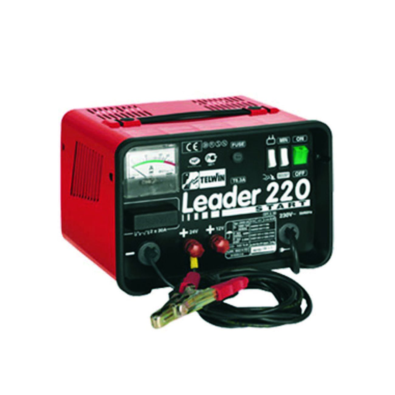 Caricabatterie con avviatore leader 220 start 30/180a 12v