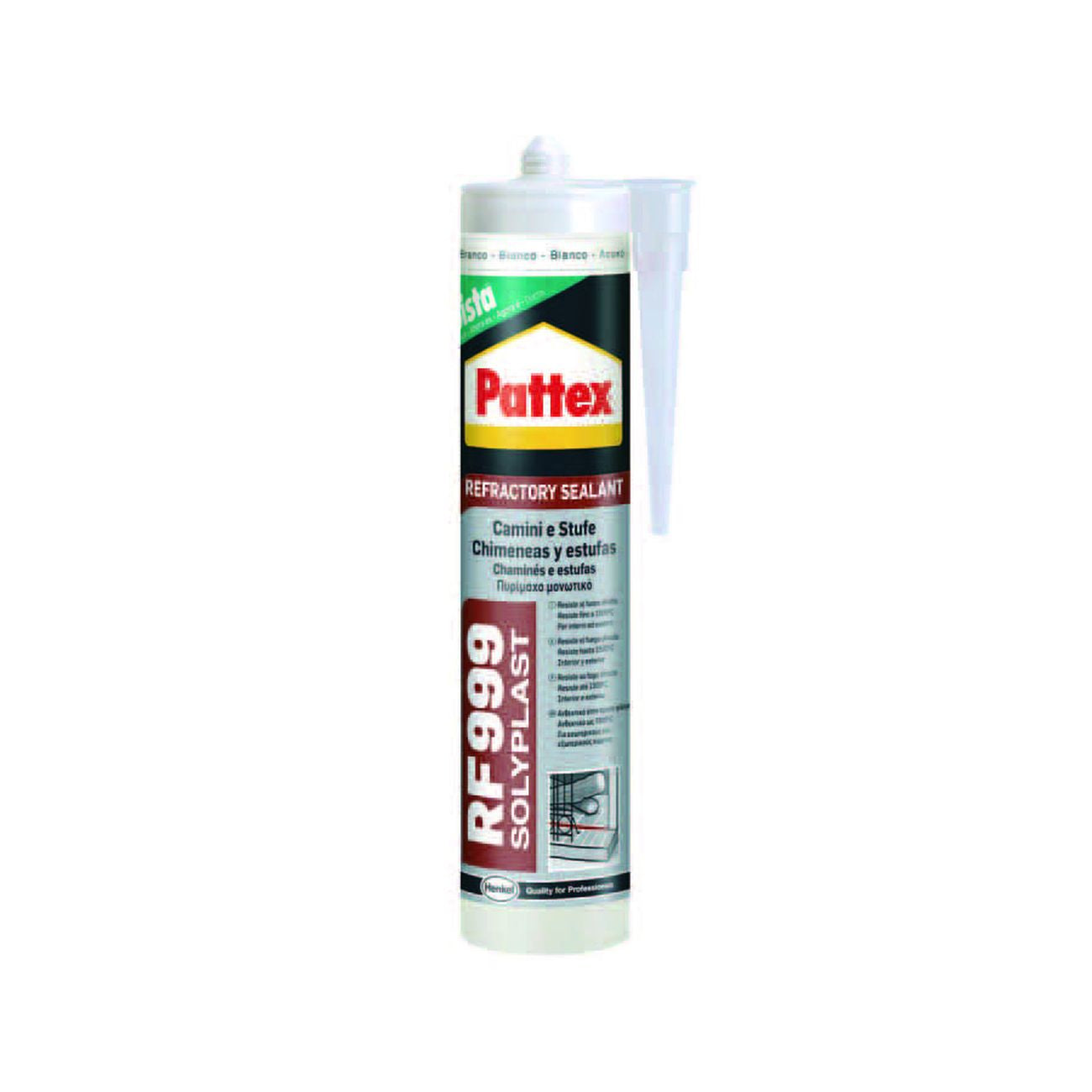 Pattex sigillante refrattario sista rf 999 colorato - ml.300