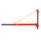 EXCEL Supporto a bandiera per paranco elettrico estensibile - portate max: kg.600/cm.75 - kg.300/cm.110