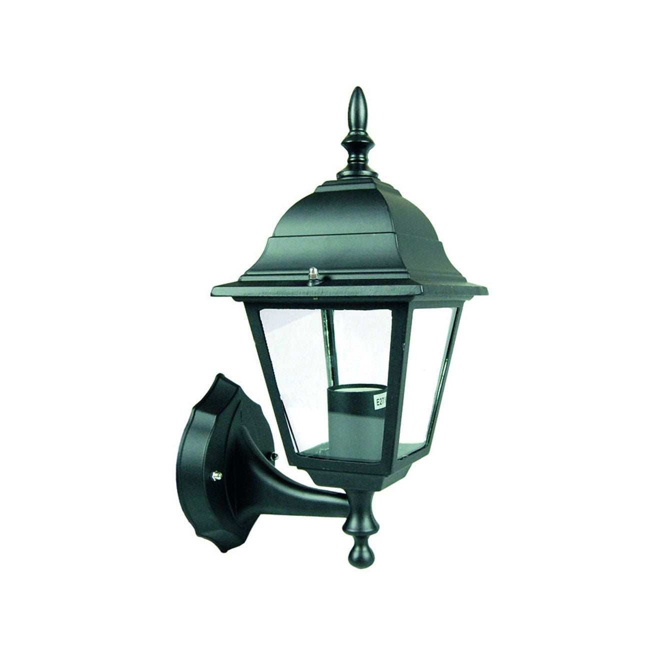 Lanterna Con Braccio Inferiore Modello New York - 60w IP44 mm.192x370h. colore nero