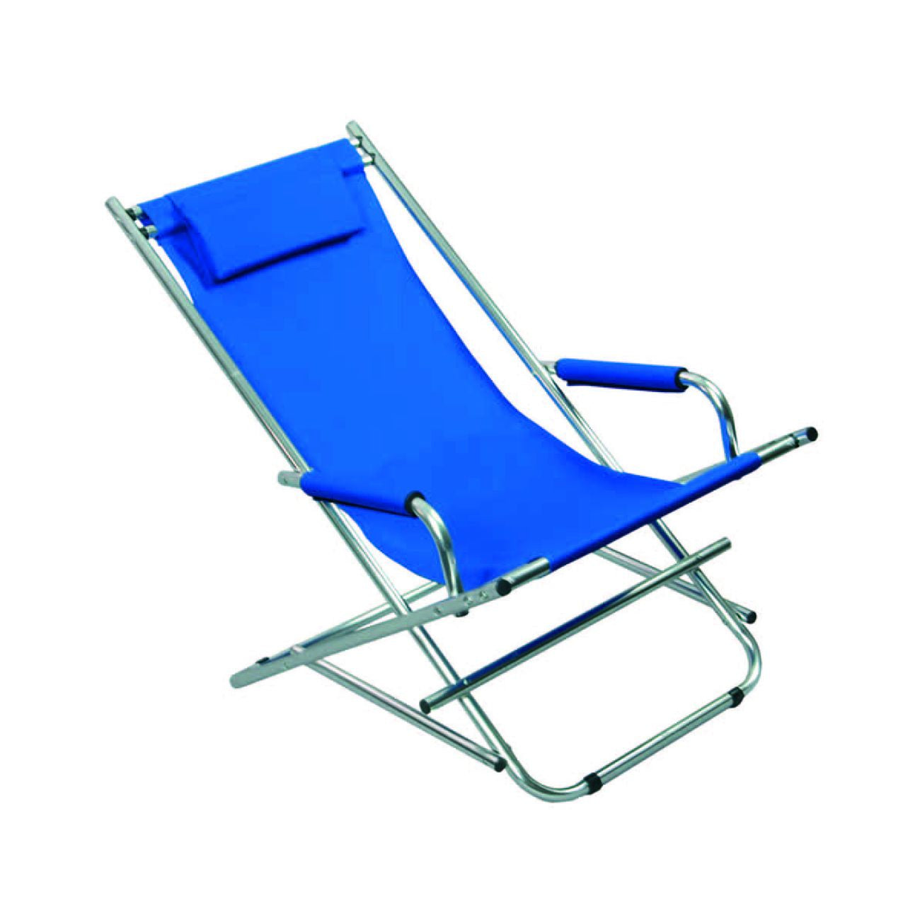 Sdraio in alluminio blu - cm.54x97x77h.