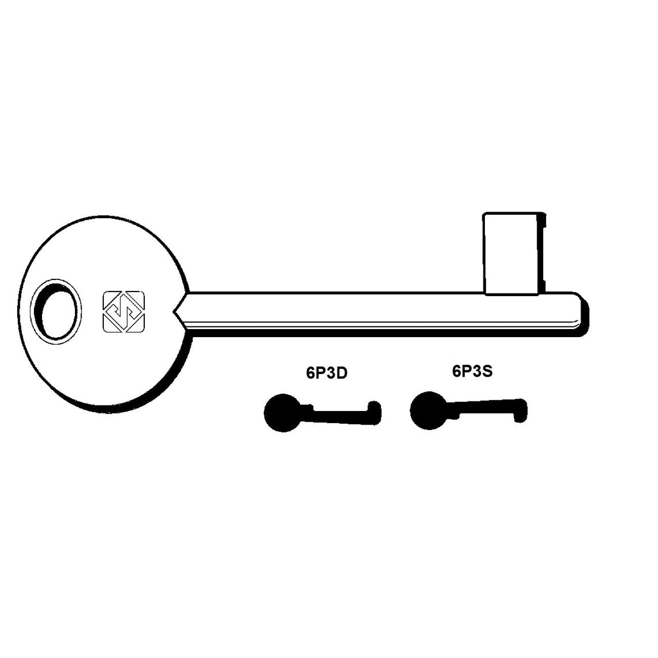 Chiavi Patent Passepartout Bonaiti, Iseo, Mp - 6P3S sx (ex 5012) - 5 pz