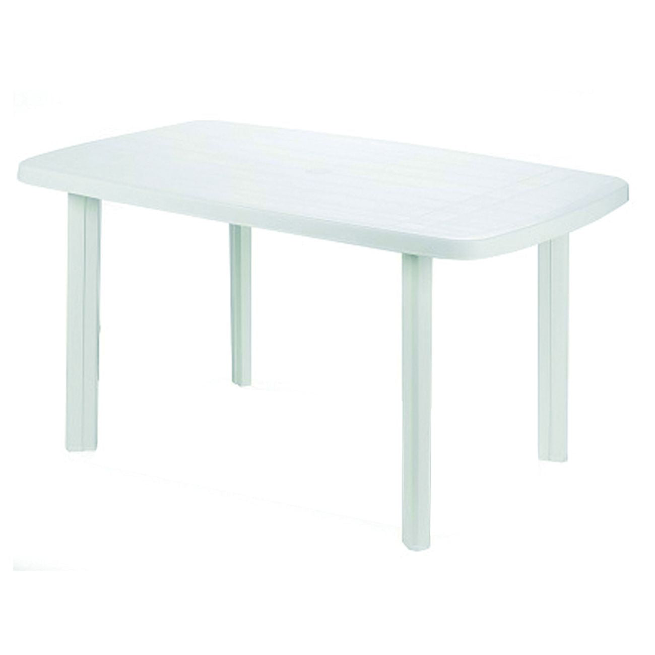 Tavolo Da Giardino "Faro" Bianco Cm.135X82X72H. - cm.137x85x72h. - peso kg.9,5