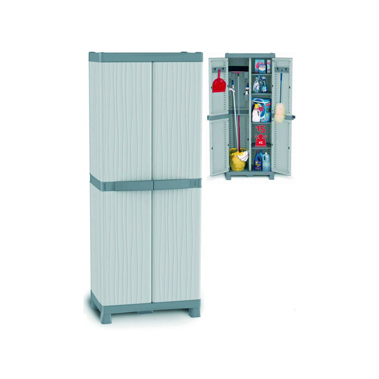 TERRY Armadio portascope alto serie domino wave 