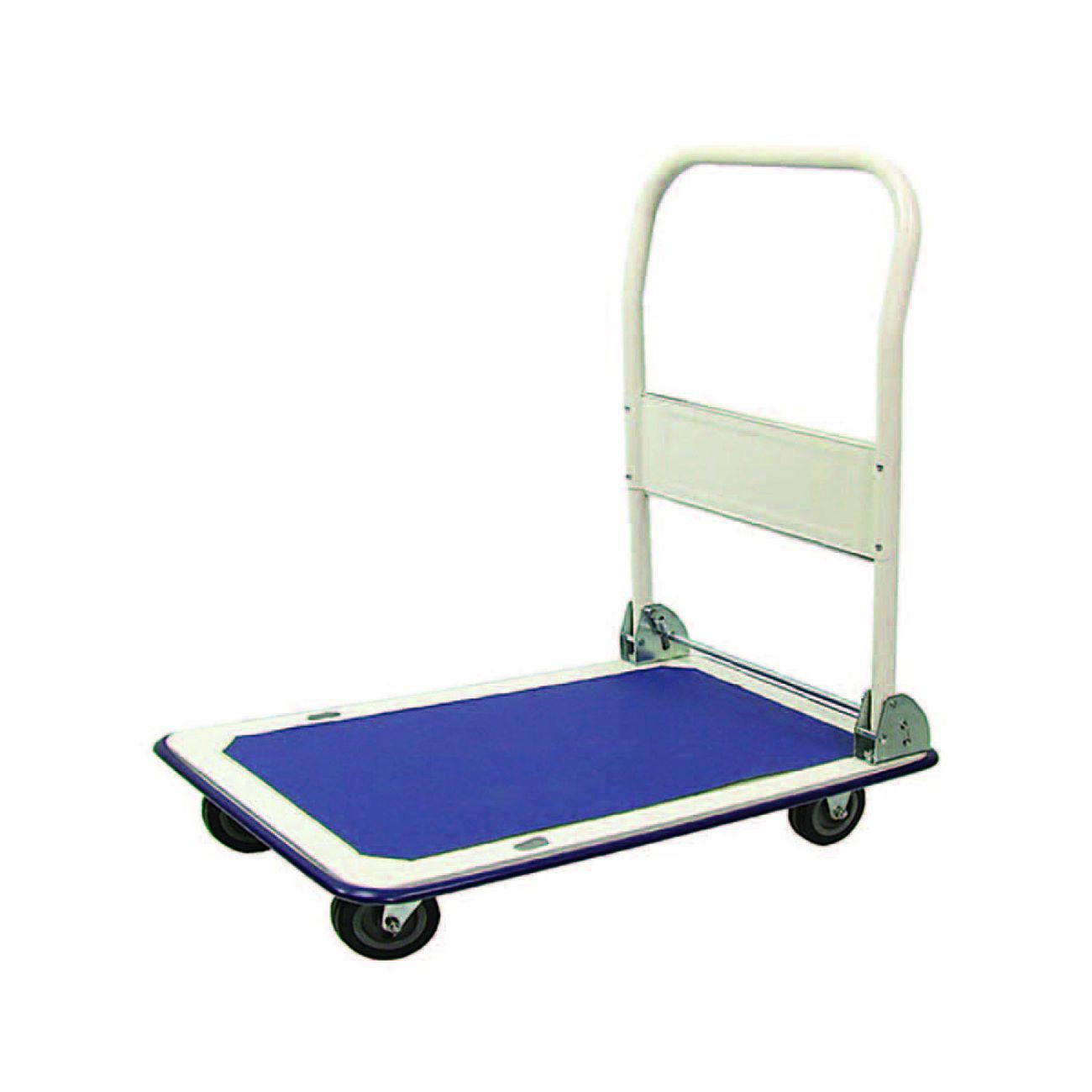 Carrello portatutto a 4 ruote manubrio pieghevole portata kg.150