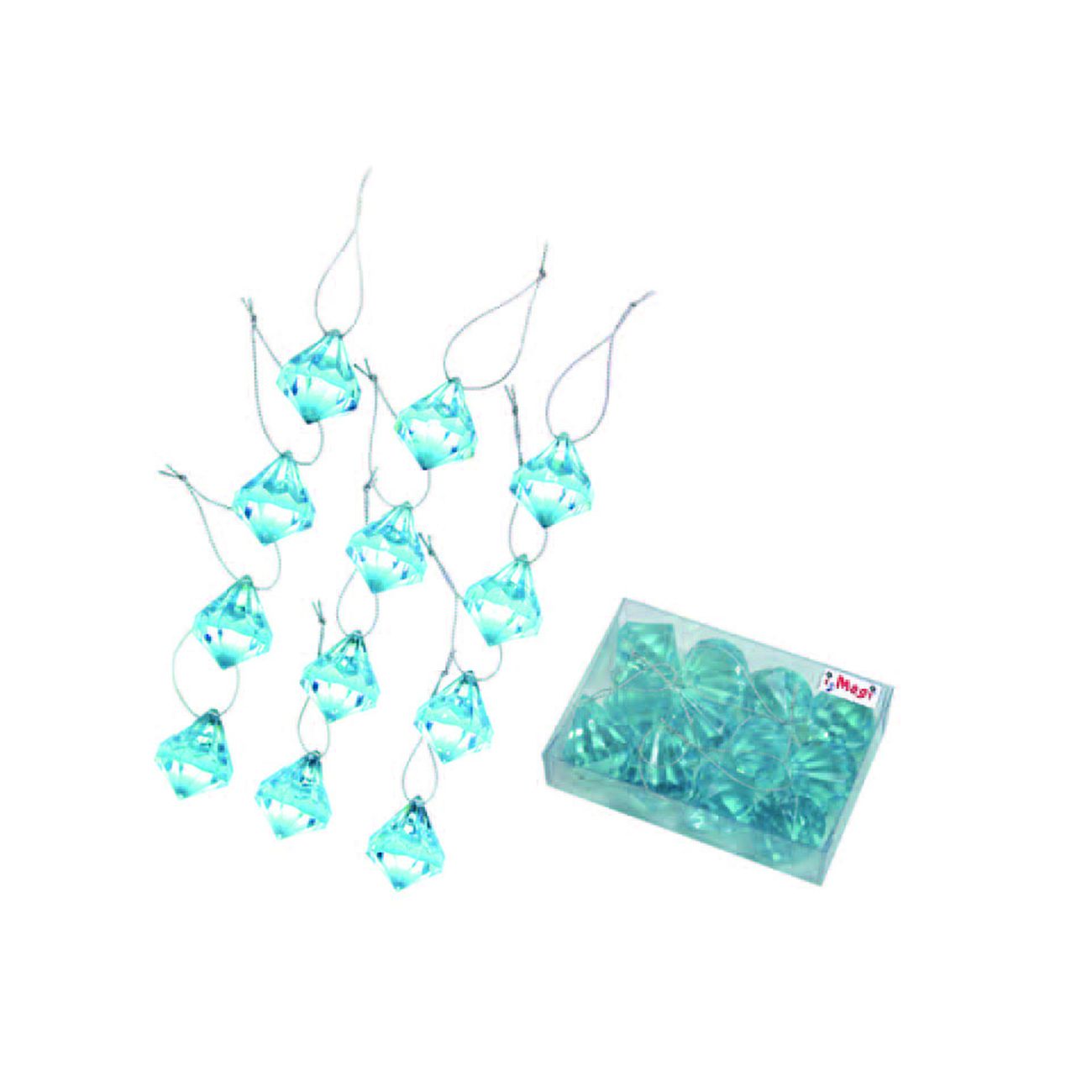 Decoro diamante blu
