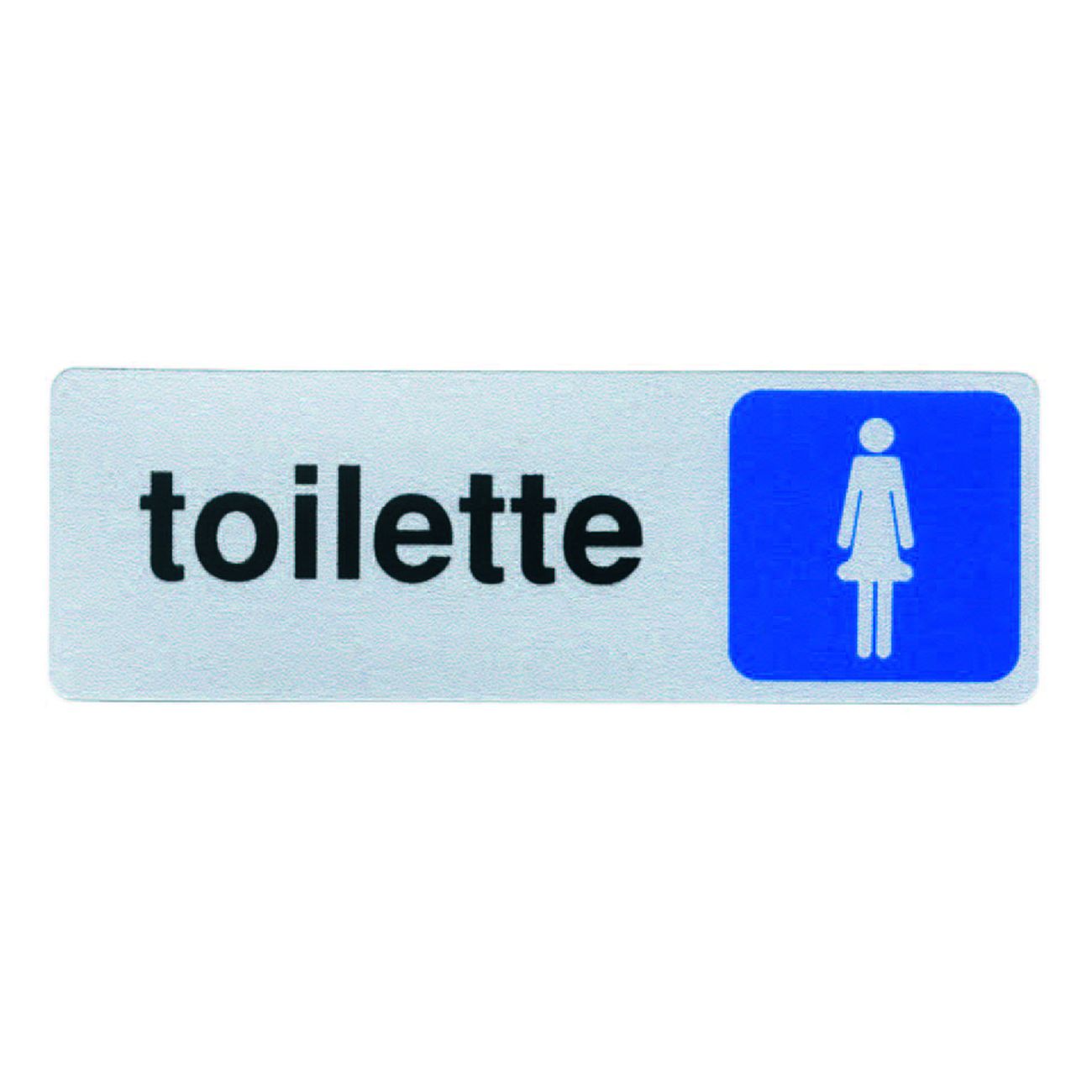 Targhetta adesiva toilette donna - cm.15x5h. - 10 pz