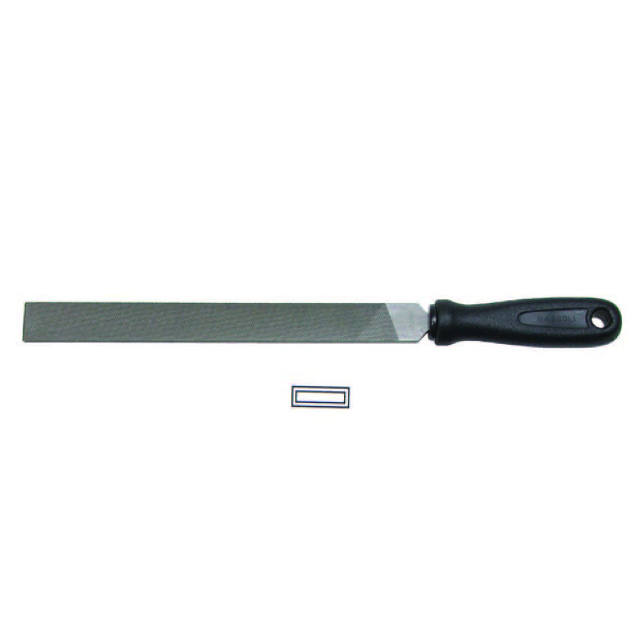 Lime Piatte Parallele Con Manico Plastica - 8" mm.200 taglio mezzo dolce