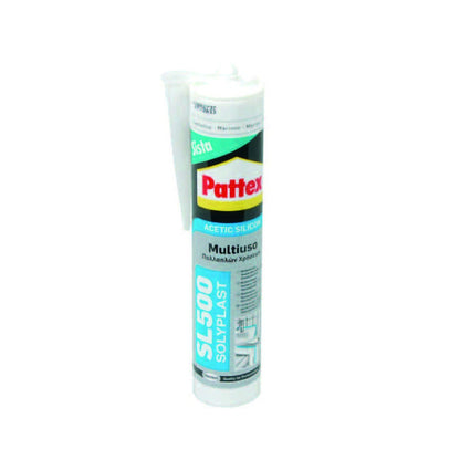 Pattex silicone sista sl-500 acetico colorato MARRONE /AVORIO 