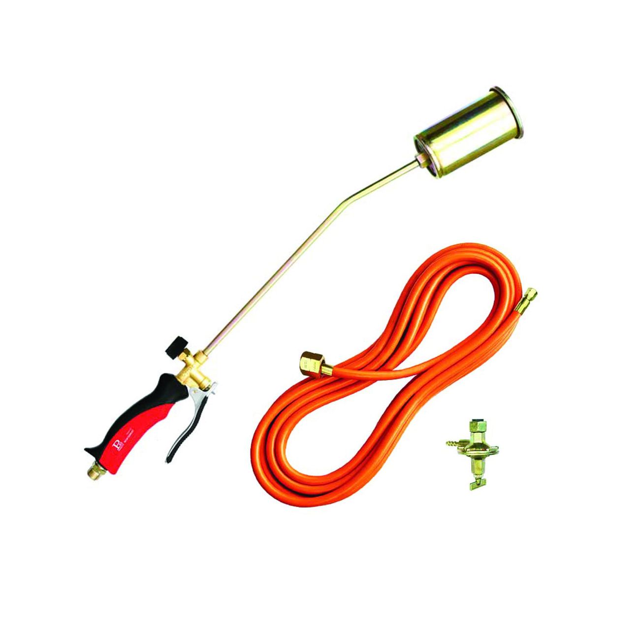 Kit cannello riscaldo a gas da asfaltista con leva cm.60 - bruciatore Ø mm.60