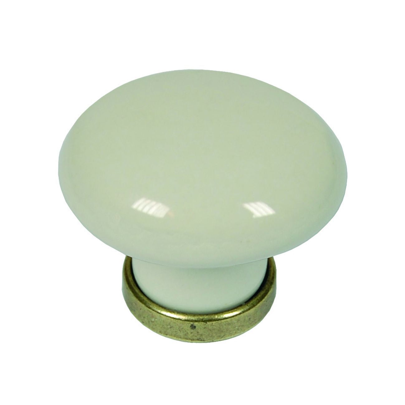 Pomoli tondi in porcellana mod.p04.01 avorio - Ø mm.31x26h. - 5 pz