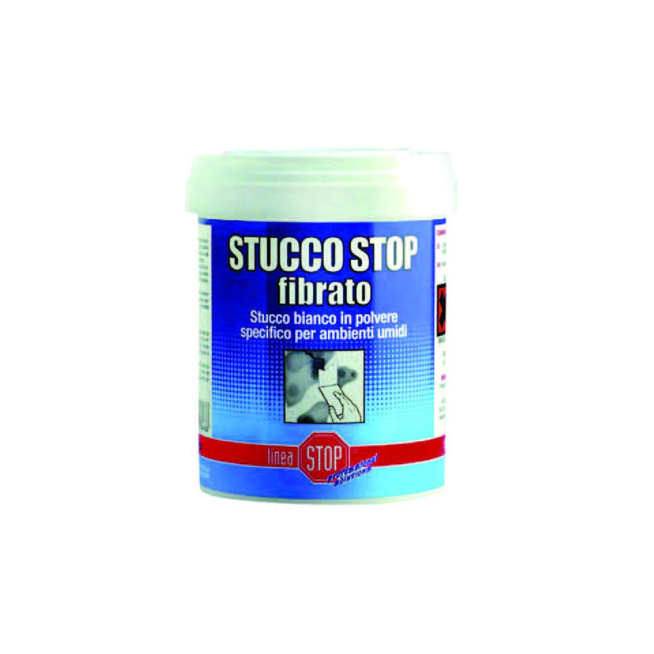 Stucco stop fibrato - kg.1 in barattolo