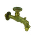 Rubinetto artistico in ottone a vitone oro anticato attacco m 1/2