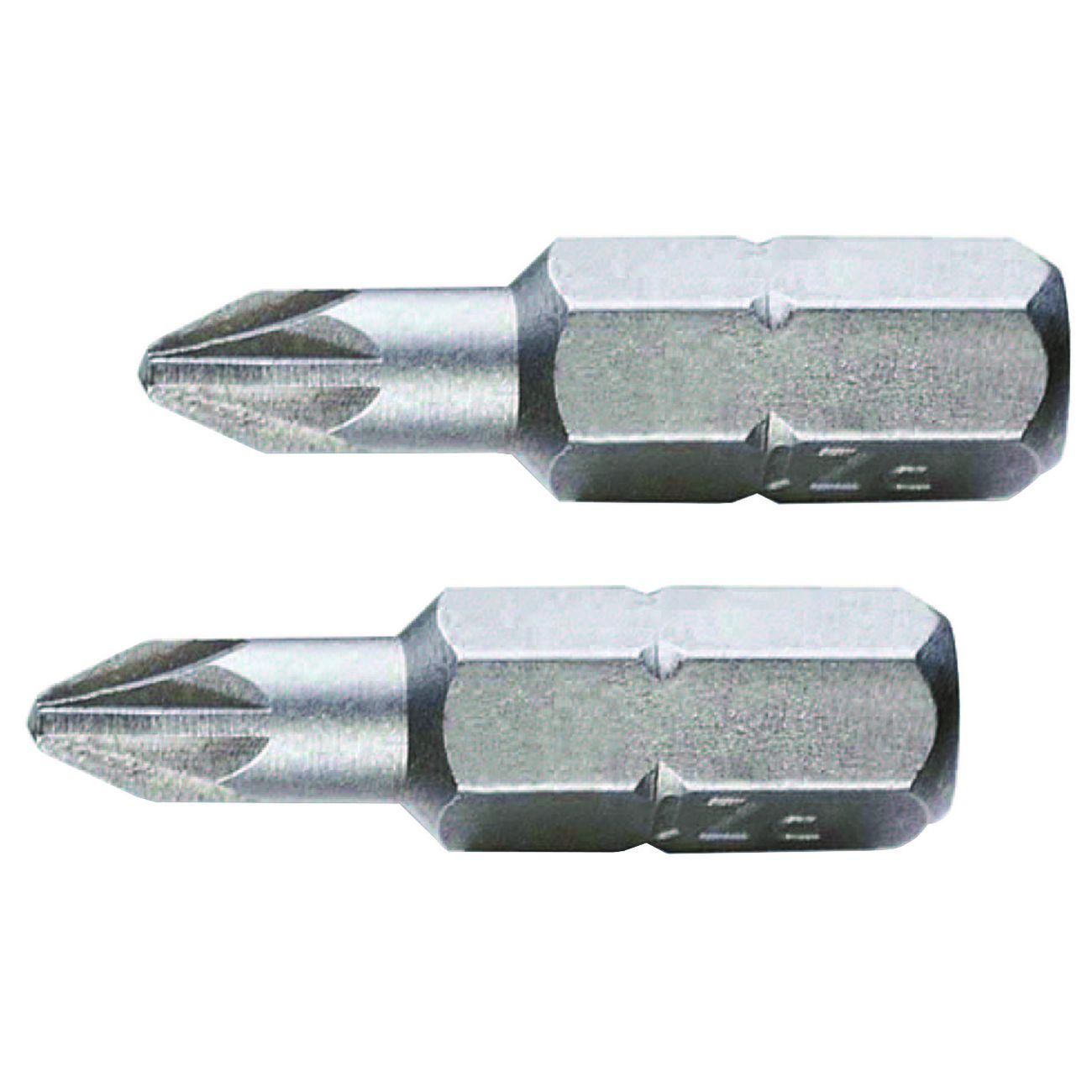 Inserti a croce pozidrive in blister per avvitatori mm.25