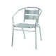 Sedia "Wide" In Alluminio - cm.54x56x74h.