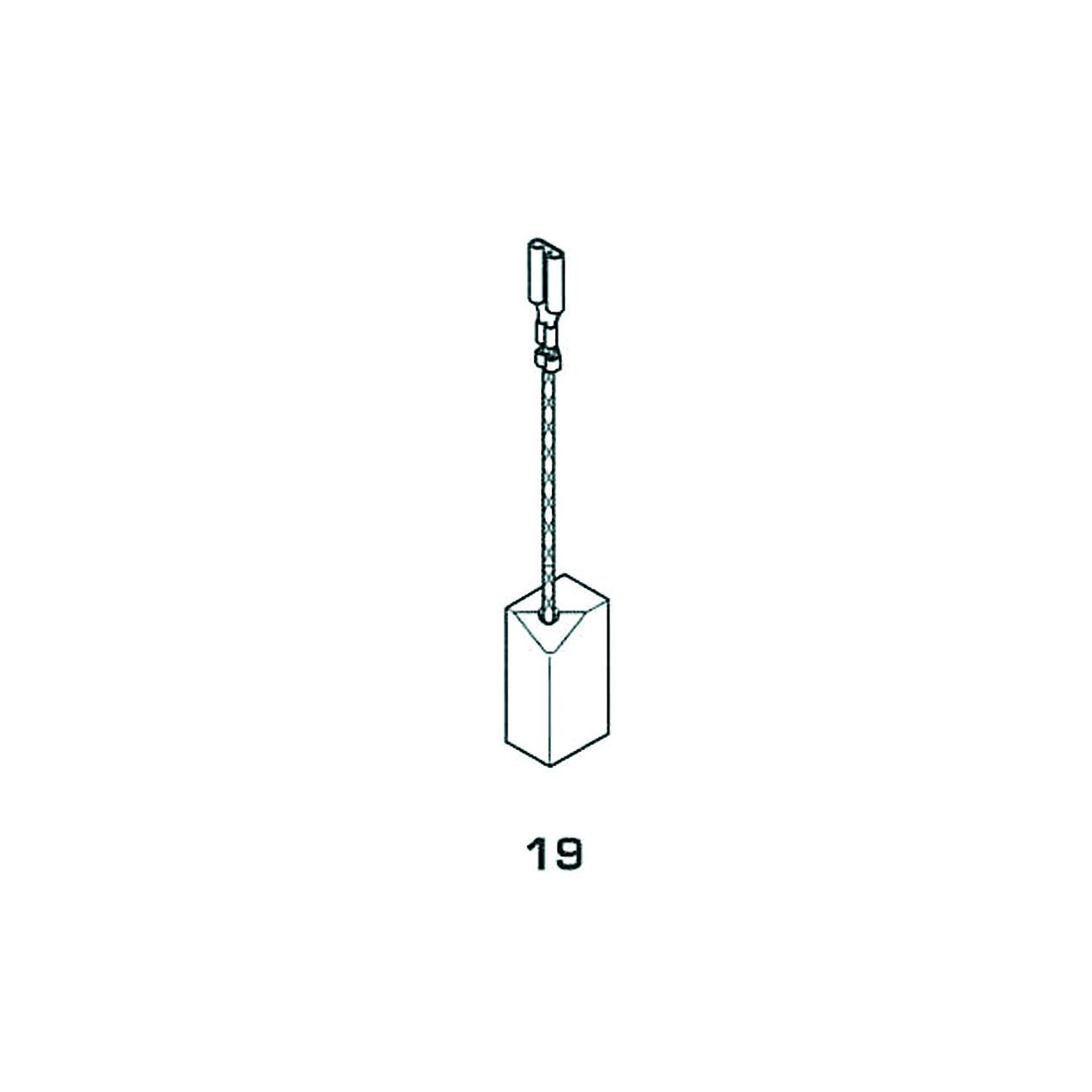 Spazzole a carboncino per elettroutensili modello 19 - b&d 1899 mm.6x8x15h. - 8 pz