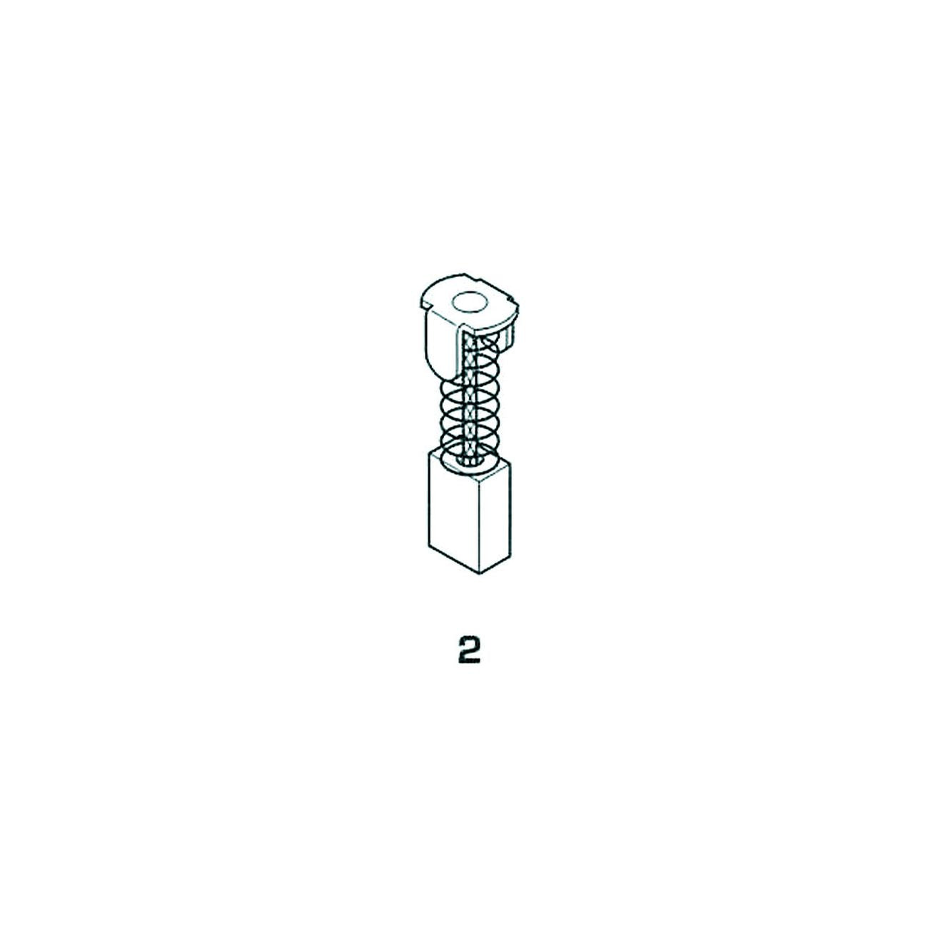 Spazzole A Carboncino Per Elettroutensili Modello 2 - MAKITA 1737 mm.6x10x16/15h. - 8 pz