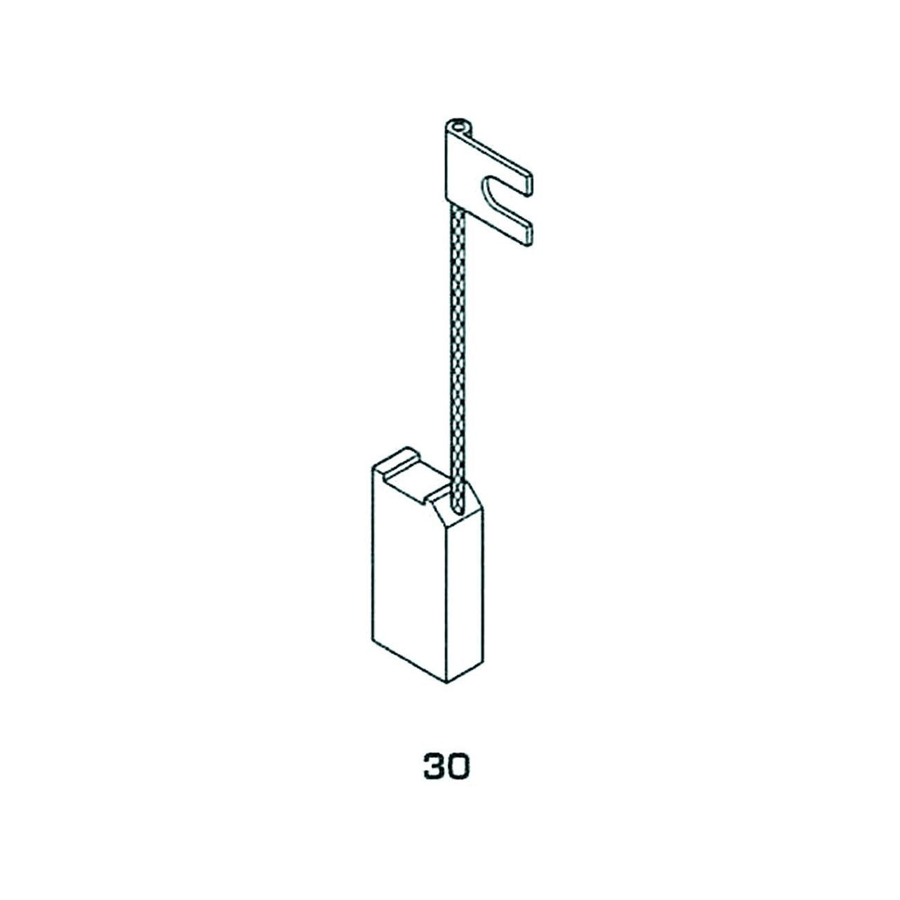 Spazzole a carboncino per elettroutensili modello 30 - stayer 1887 mm.6x14x22h. - 8 pz