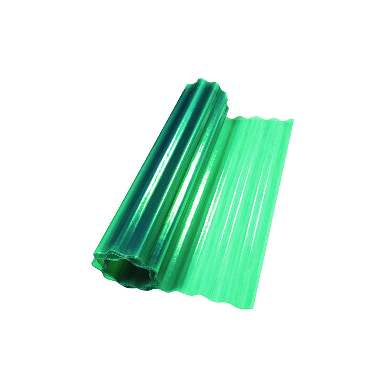 Laminato plastico ondulato verde