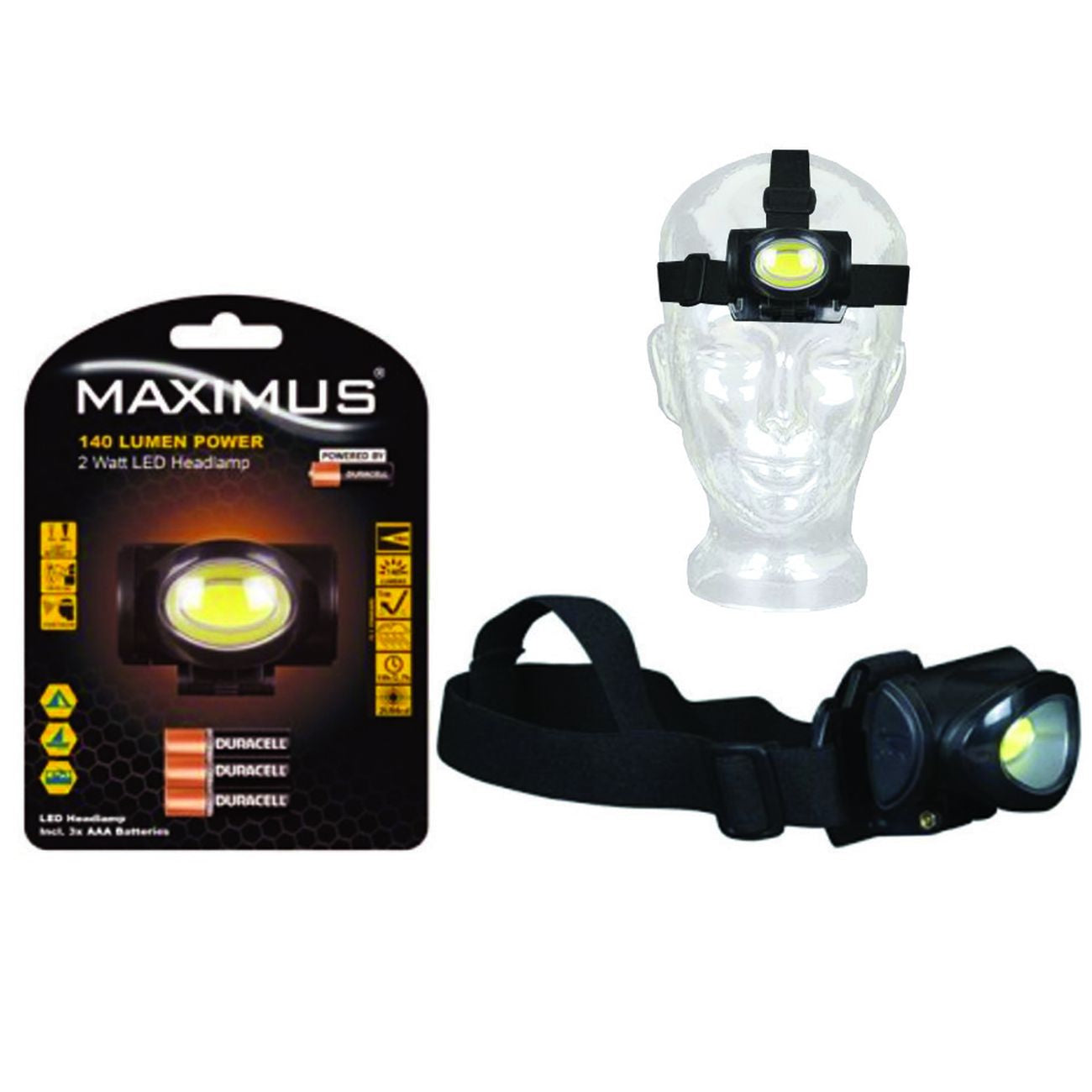 Torcia led explorer headlamp hdl-1 - Ø mm.40x70h. - mt.27 - 32 ore - 25 lumen