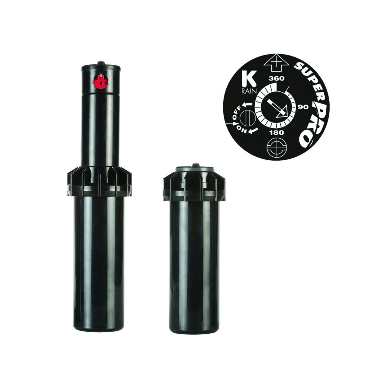 Irrigatore pop-up k-rain super pro dinamico da 3/4 s075 ugello 2,5 - attacco 3/4, alzo cm. 10 - 5 pz