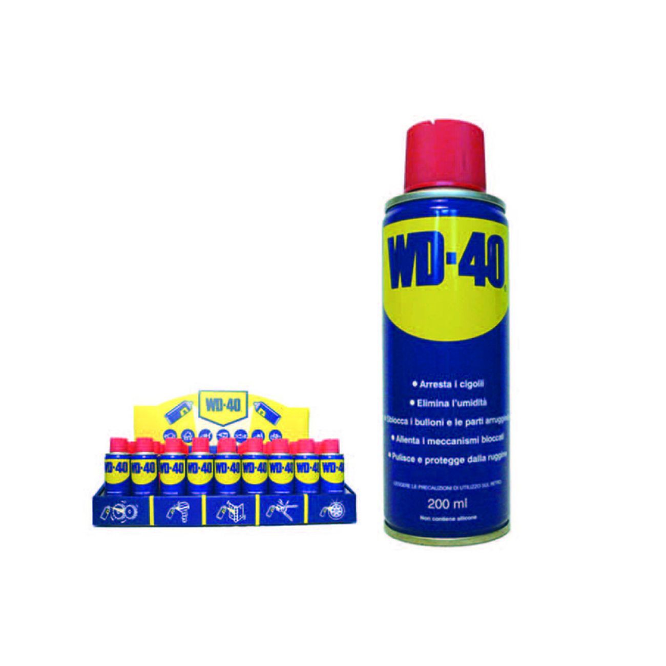 Wd-40 lubrificante spray multiuso 5 funzioni ml.200 - ml.200 spray - 36 pz