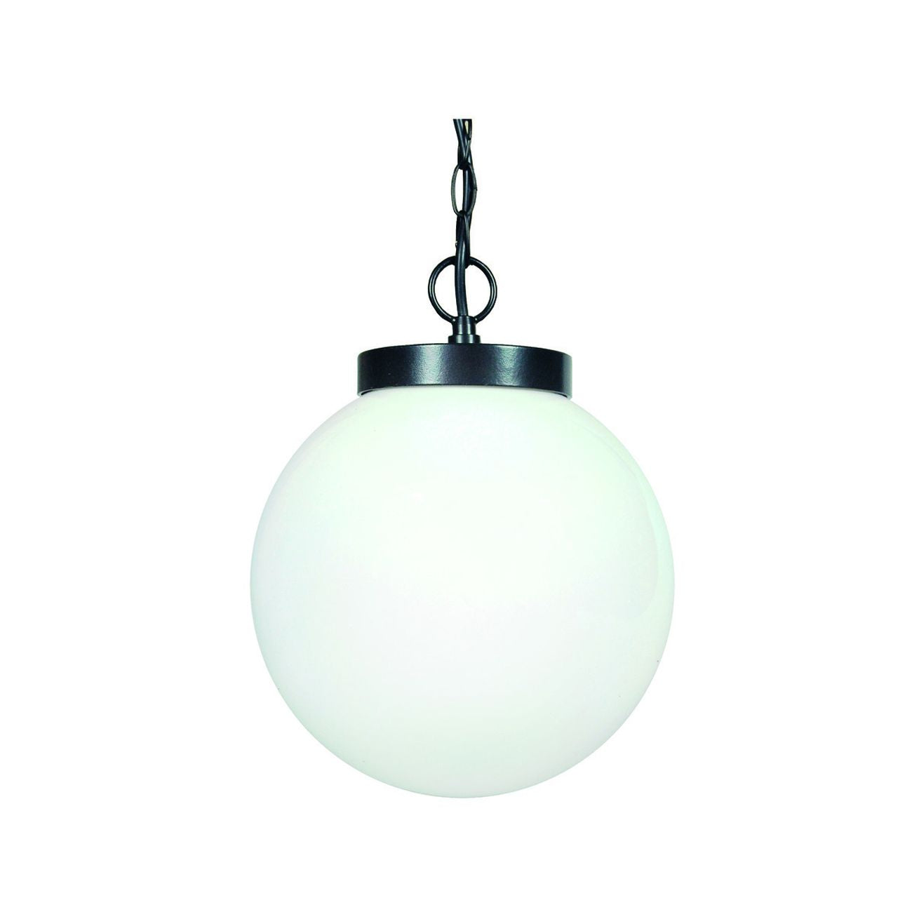 Lanterna con catena modello sfera - 100w ip44 mm.250x940h. colore nero