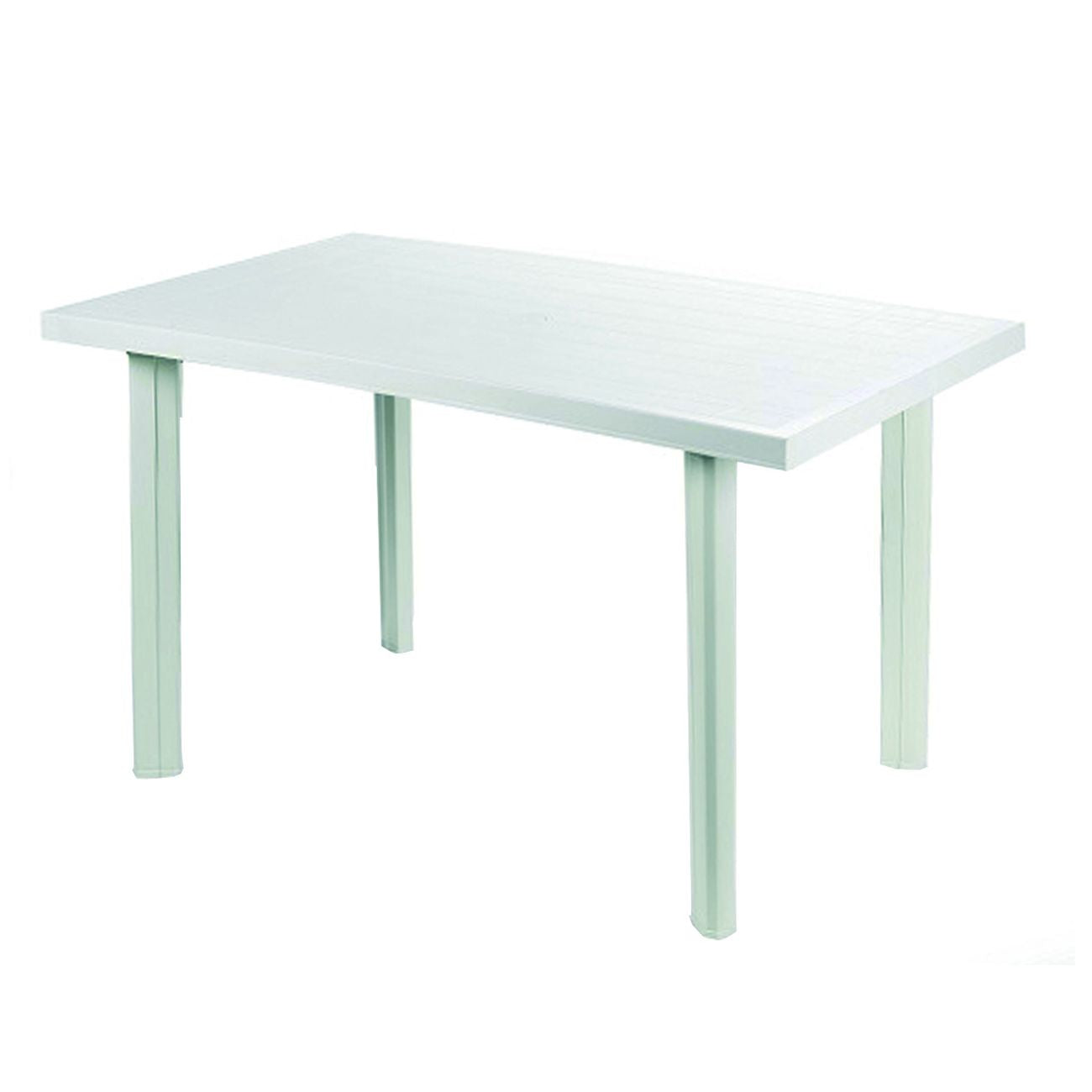 Tavolo Da Giardino "Velo" Bianco Cm.125X76X72H. - cm.126x76x72h. - peso kg.8,8