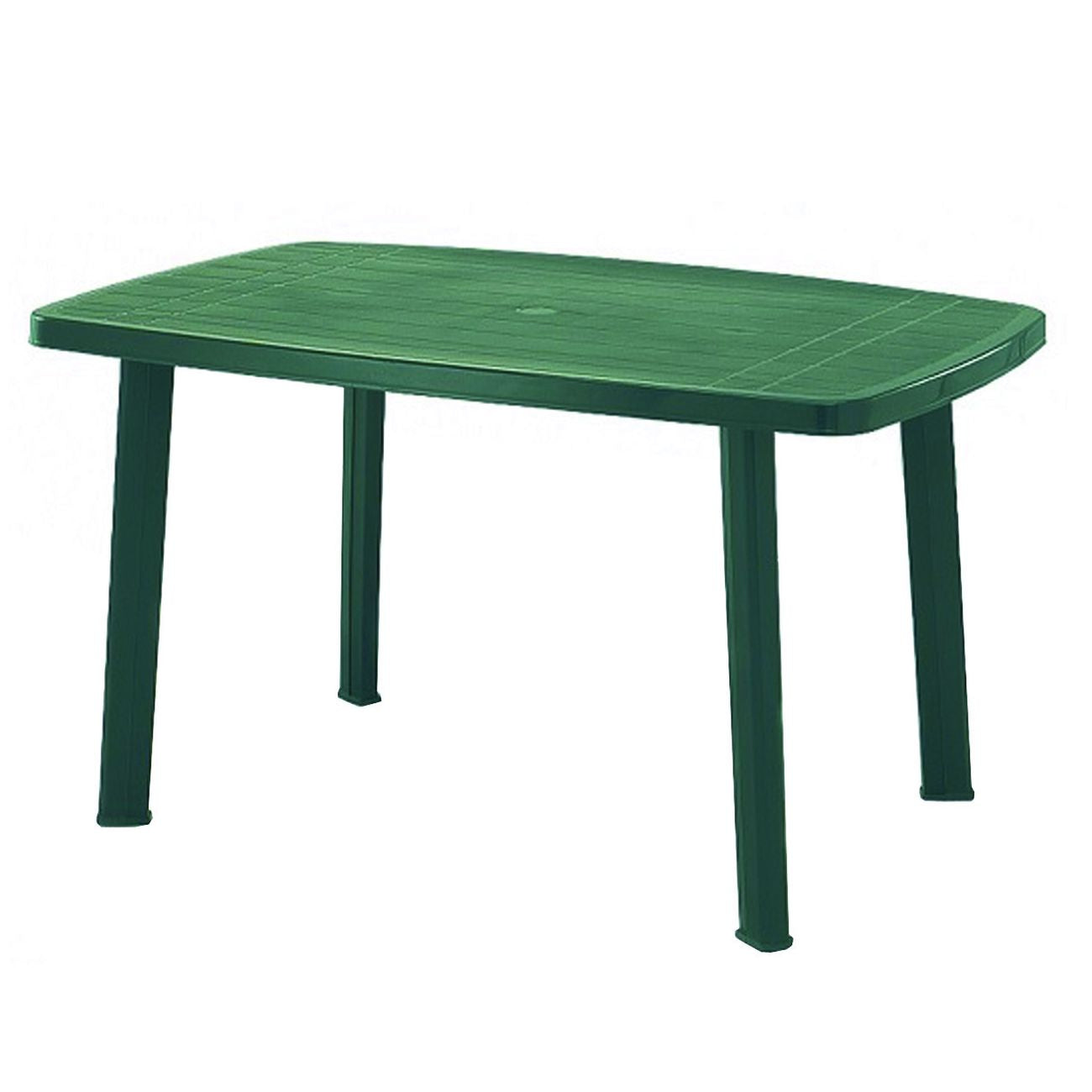 Tavolo Da Giardino "Faro" Verde Cm.135X82X72H. - cm.137x85x72h. - peso kg.9,5