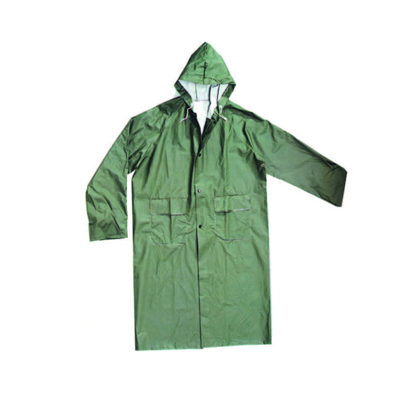 Impermeabile cappotto in pvc bispalmato plp verde