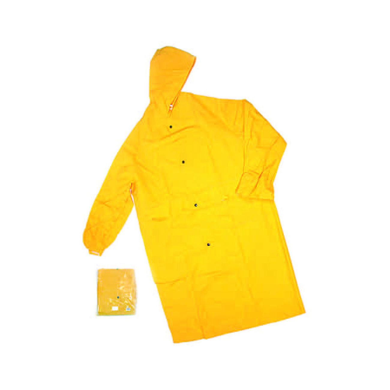 Impermeabile cappotto in pvc bispalmato plp giallo