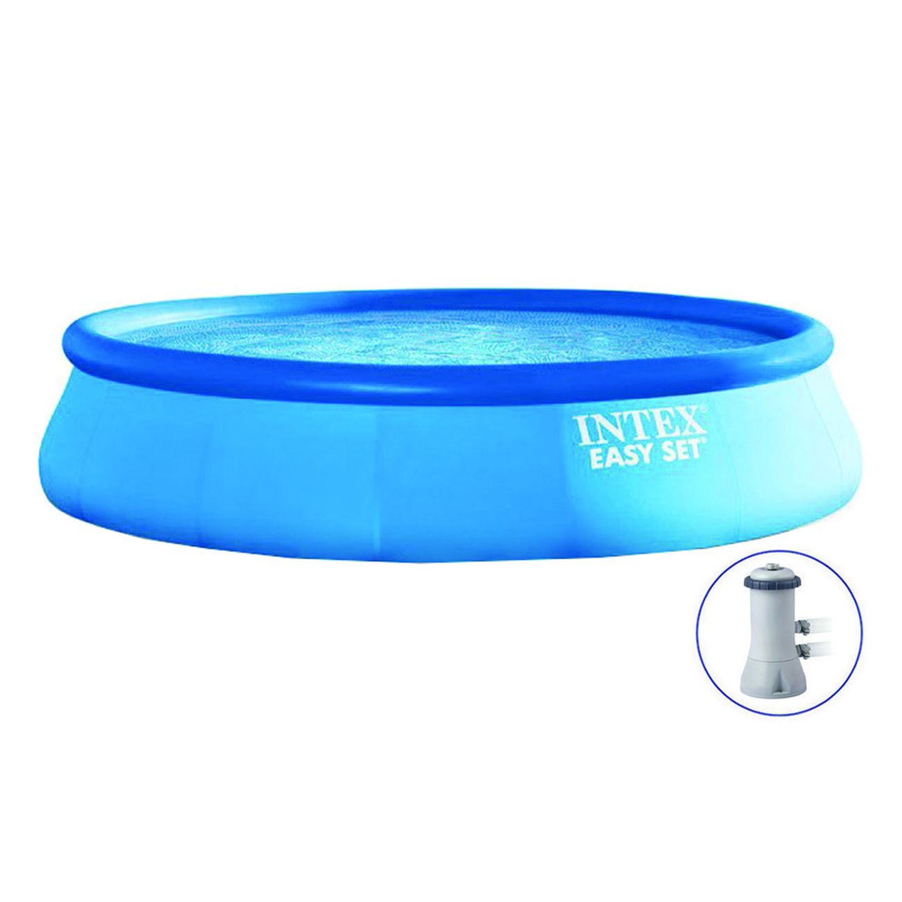Piscina "Easy Set" rotonda autoportante con pompa filtro - cm 457x84h - capacità  lt.9792 - (Art. 28158NP)