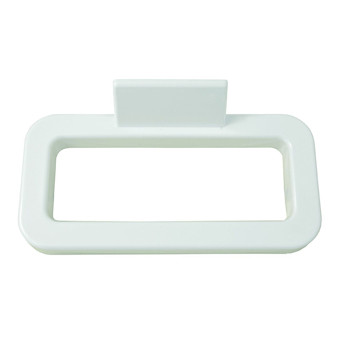 Portasciugamani anello in plastica bianco - cm.17x18 blister pz.1