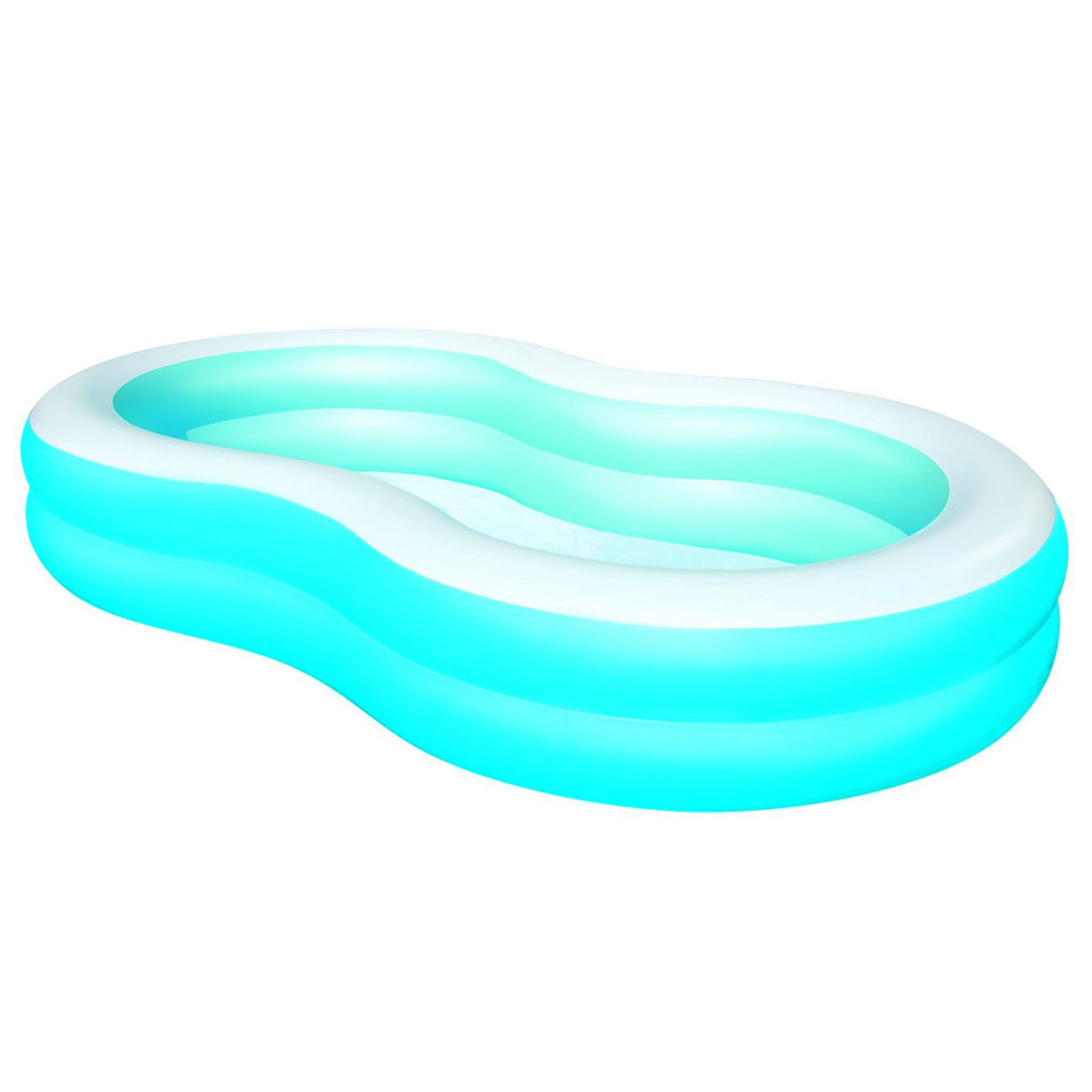 Piscina "Big Lagoon Family" - gonfiabile - +3 anni - cm 262x157x46h - peso kg 4,8 (art.54117b)