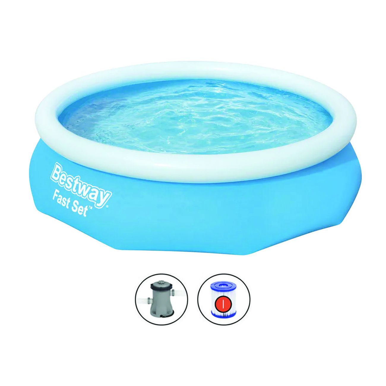 Piscina Fast Set Autoportante Tonda Cm.305X76H. - kg.10,0 - lt.3.800 -filtro cartuccia (art.57270)