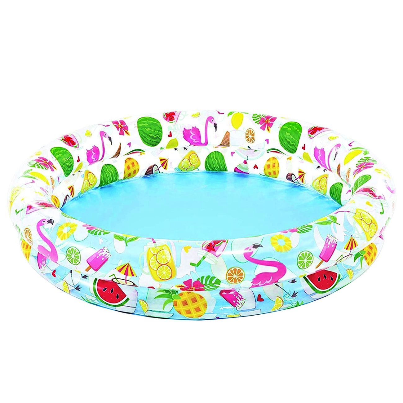 Piscina Gonfiabile Tonda Due Anelli  +2 Anni - cm.122x25h. - peso kg.0,97 (59421)