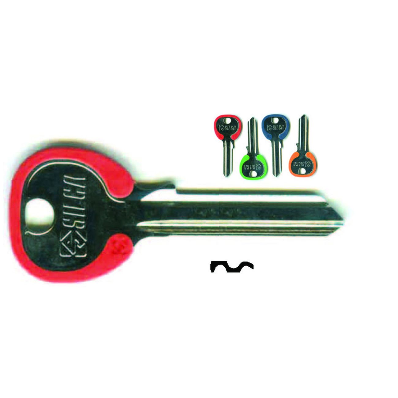 Chiavi Per Cilindri Universal 6 Spine Grandi Ul054Dz - UL054DZ DX silky 4 colori assortiti - 100 pz