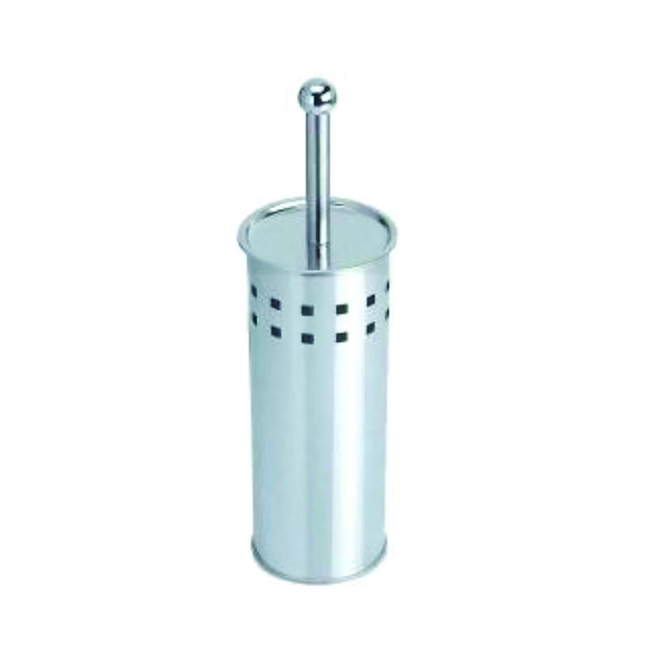 Portascopino Wc Vento In Acciaio Inox - ø mm.102x375h.