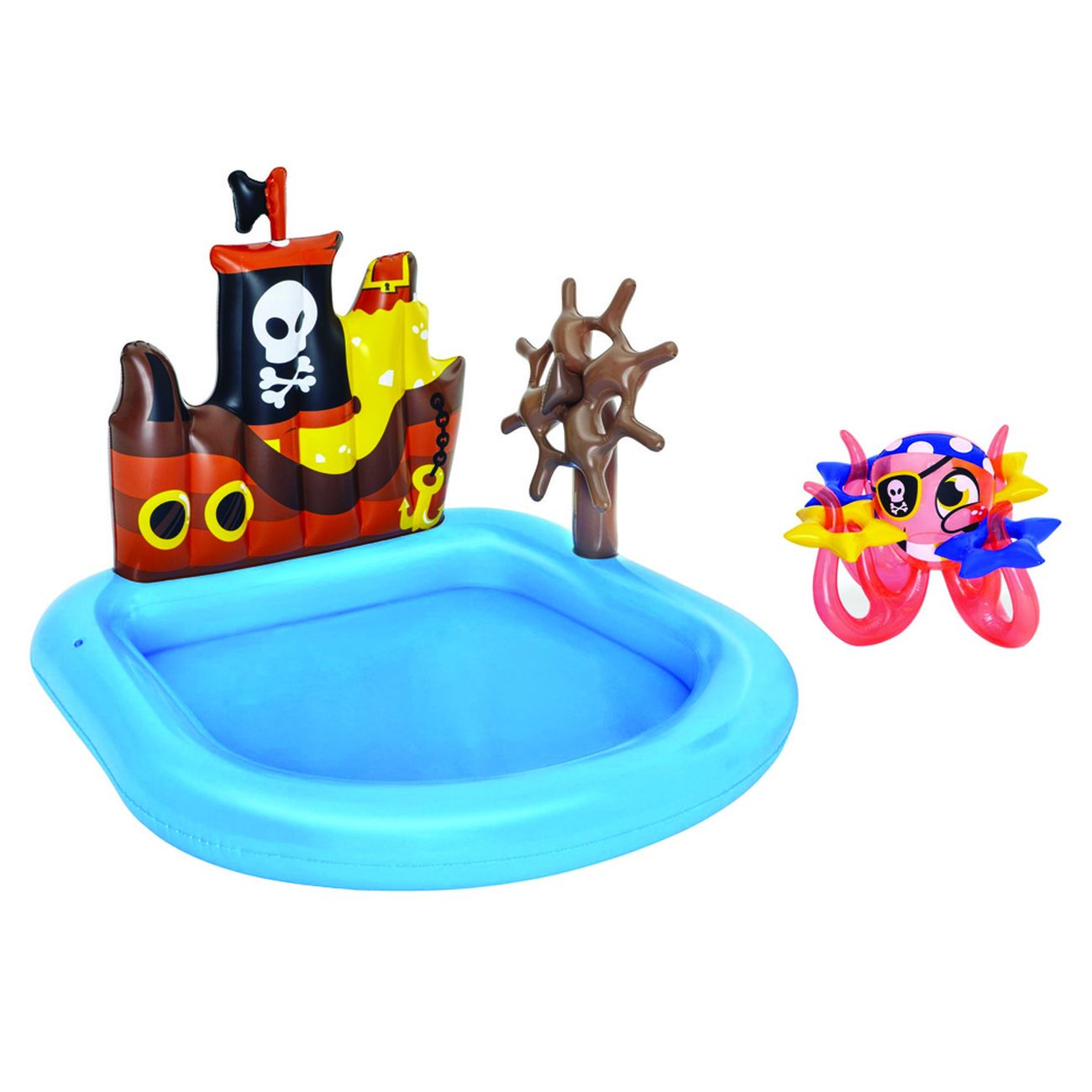 Piscina Con Giochi Gonfiabile "Nave Pirati" +2 Anni - cm.140x130x104h. - (art.52211)