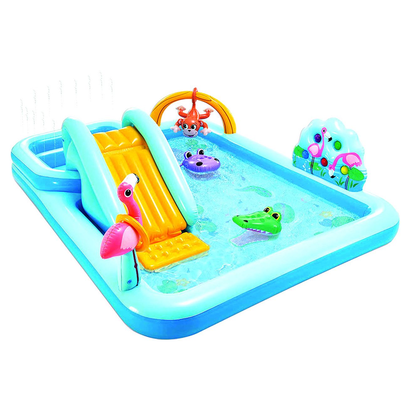 Piscina Gonfiabile "Jungle Adventure Play Center" +2 Anni - cm.244x198x71h. - peso kg.7,10 (57161)