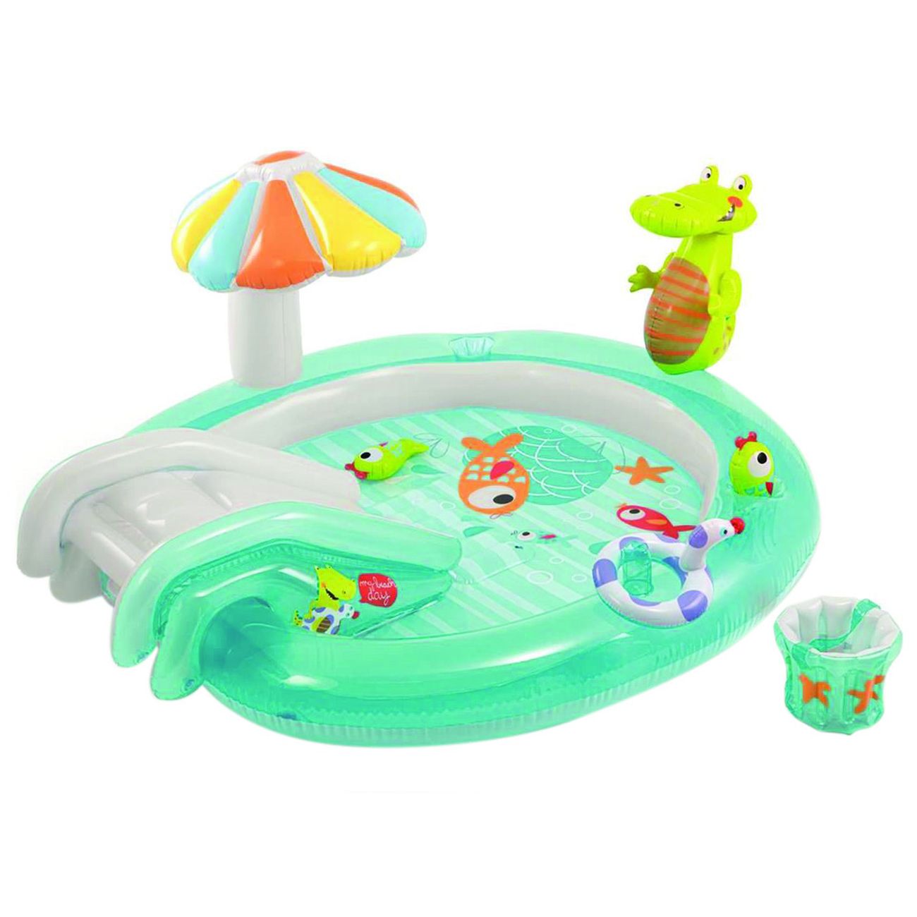 Piscina Gonfiabile "Gator Play Center"   +2 Anni - cm.201x170x84h. - peso kg.3,9 (57165)