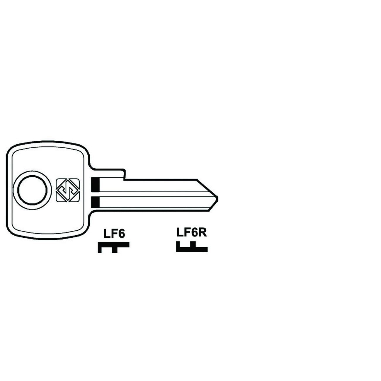 Chiavi Per Cilindri L&F 5 Spine Piccole - LF6R SX - 10 pz